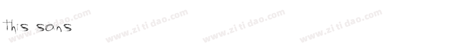 this sans字体转换